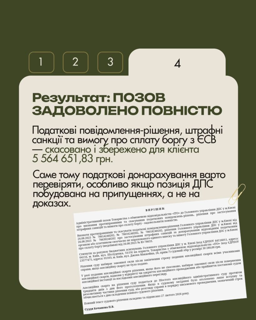 Суд скасував донарахування ДПС на 5,56 млн грн — слайд 5